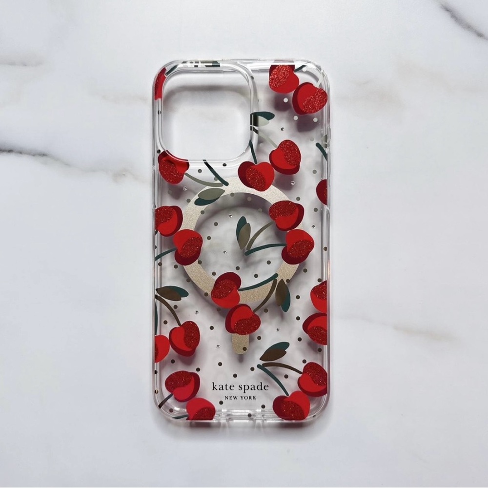 Kate Spade Cherry Design Phone Case - Red